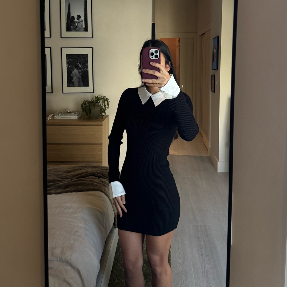 Astr the label black sweater dress